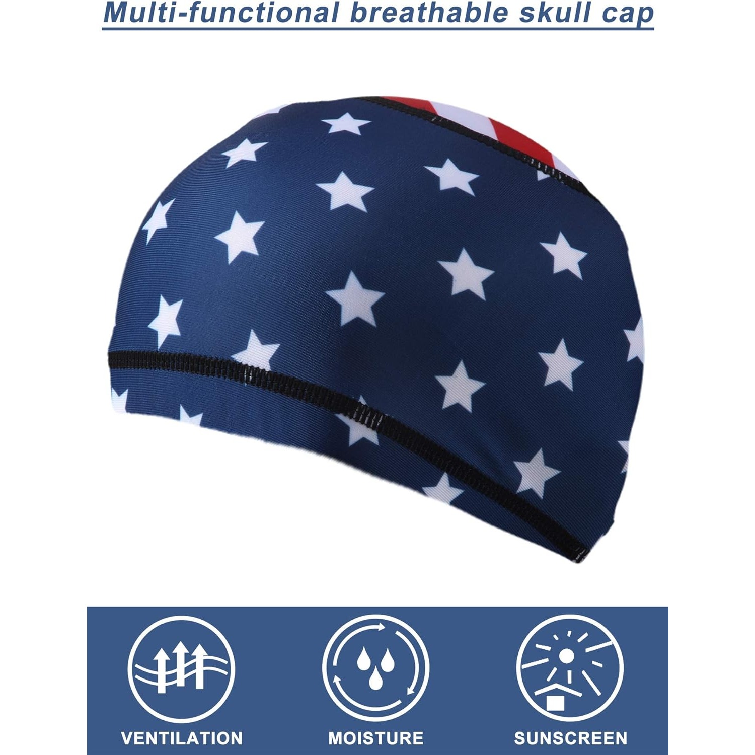 4x Bandana con Bandiera USA, S - Skull Cap Helmet Liner recensione e prezzo